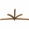 Ekena Millwork Davenport Timber Gable Bracket, Western Red Cedar, 96"W x 48"H x 3 1/2"D x 3 1/2"F, 12/12 Pitch GBW096X48X0404DAV00SWR - alternate 3